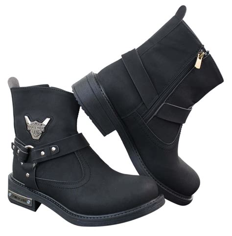 men's leather motorcycle riding boots.